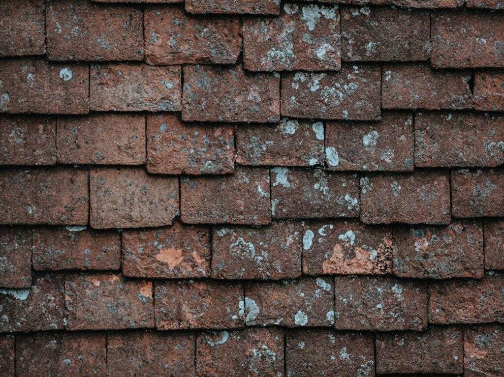 Aged Roof with Weathered Shingles