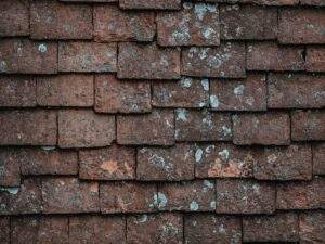 Aged Roof with Weathered Shingles