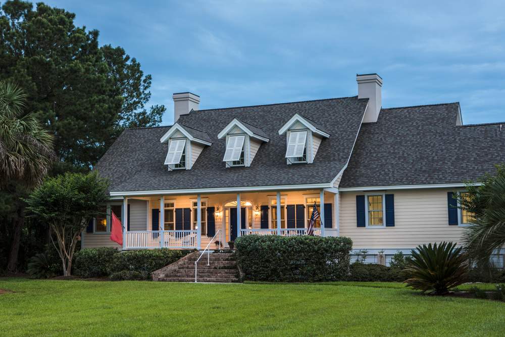 house with roofing