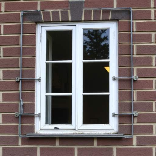 white frame window